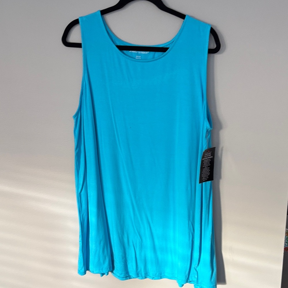 Jessica London Turquoise Sleeveless Tank